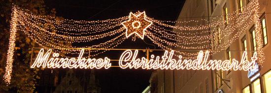 Ingresso mercatino di Natale di Monaco di Baviera